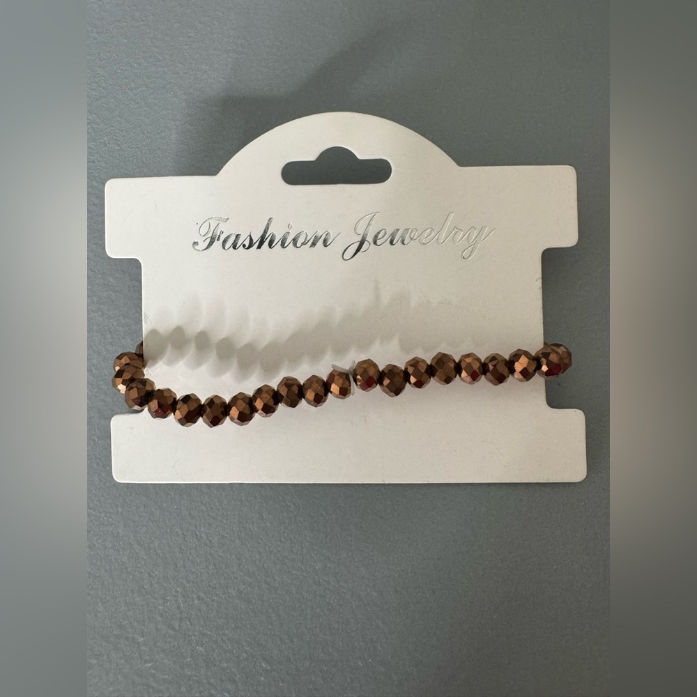 🛍️ any 5 items for $15 🛍️ Brown glass Beaded Bracelet